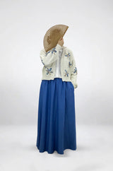 Soft Floral Knit Cardigan-Free Size
