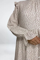 Mini Flowers Linen Dress